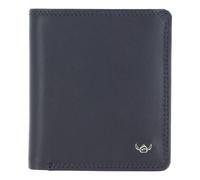 Golden Head Polo Porte-monnaie Protection RFID Cuir véritable 8.5 cm bleu