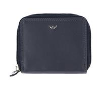 Golden Head Polo Porte-monnaie Protection RFID Cuir véritable 10 cm bleu