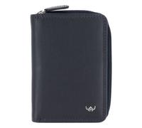 Golden Head Polo Porte-monnaie Protection RFID Cuir véritable 11.5 cm bleu