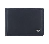 Golden Head Polo Porte-monnaie Protection RFID Cuir véritable 11 cm bleu
