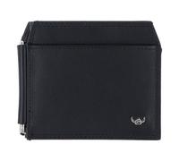 Golden Head Polo Porte-monnaie Protection RFID Cuir véritable 11 cm noir