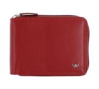 Golden Head Polo Porte-monnaie Protection RFID Cuir véritable 12.5 cm rouge