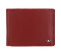 Golden Head Polo Porte-monnaie Protection RFID Cuir véritable 12.5 cm rouge