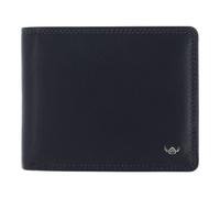 Golden Head Polo Porte-monnaie Protection RFID Cuir véritable 12 cm bleu