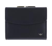 Golden Head Polo Porte-monnaie Protection RFID Cuir véritable 12 cm bleu