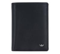Golden Head Polo Porte-monnaie Protection RFID Cuir véritable 12 cm noir