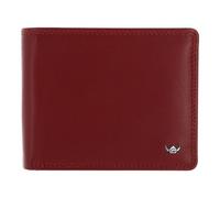 Golden Head Polo Porte-monnaie Protection RFID Cuir véritable 12 cm rouge
