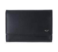 Golden Head Polo Porte-monnaie Protection RFID Cuir véritable 14 cm noir