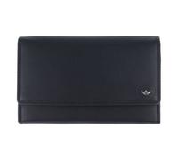 Golden Head Polo Porte-monnaie Protection RFID Cuir véritable 17 cm noir