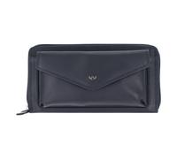 Golden Head Polo Porte-monnaie Protection RFID Cuir véritable 19.5 cm bleu