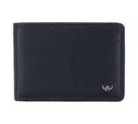 Golden Head Polo Porte-monnaie Protection RFID Cuir véritable 22 cm bleu