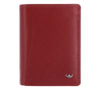 Golden Head Polo Porte-monnaie Protection RFID Cuir véritable 9 cm rouge