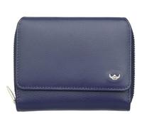 Golden Head Porte-monnaie bleu en cuir pour femme et homme - Madrid RFID Protect Zipped Billfold Coin Wallet 193614