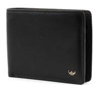 Golden Head Porte-monnaie noir en cuir pour homme - Pol o RFID Protect Billfold Coin Wallet 44019