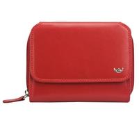Golden Head Porte-monnaie rouge en cuir pour femme et homme - Pol o RFID Protect Zipped Billfold Coin Wallet 136508