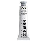 GOLDEN Heavy Body Acrylics by, Iridescent Pearl (Coarse), 59 ml Tube, Professional Acrylic Paint, Transparent