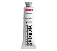 GOLDEN Heavy Body Acrylics, Naphtol Pink, tube de 59,1 ml, peinture acrylique professionnelle, opaque