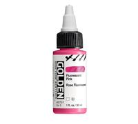 Golden High Flow Acrylic 30ml (1oz) Bottles Fluorescent Pink