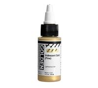 Golden High Flow Acrylic 30ml (1oz) Bottles Iridescent Gold (Fine)