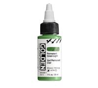 Golden High Flow Acrylic 30ml (1oz) Bottles Permanent Green Light