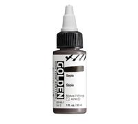 Golden High Flow Acrylic 30ml (1oz) Bottles Sepia