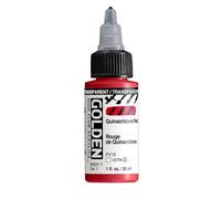 Golden High Flow Acrylic 30ml (1oz) Bottles Transparent Quinacridone Red