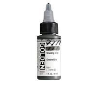 Golden High Flow Acrylic 30ml (1oz) Bottles Transparent Shading Gray