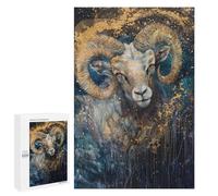 Golden Horned Ram Painting Puzzle 1000 Pièces Educa Jouet en Bois Cadeau Unique Décoration Intérieure Jeu Éducatif Challenge Toy Adultes Et Enfants À Partir De 14 Ans 1000 PCS