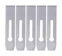 Golden Horse Lames de raboteuse en acier collé, 5 lames de rechange de 38 mm pour le travail du bois, lames de raboteuse manuelle en acier de haute qualité avec traitement