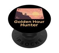 Golden Hour Hunter Photographie de Voyage Cadeau lumière dorée PopSockets PopGrip Adhésif