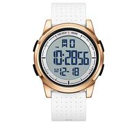 GOLDEN HOUR Montre Digitale étanche Ultra-Mince pour Hommes avec Affichage Grand Angle Bracelet en Caoutchouc pour Hommes Femmes