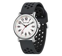 GOLDEN HOUR Montre D'infirmière étanche pour Professionnels de la Médecine, étudiants, Femmes et Hommes - Cadran Lumineux Facile à Lire, 24 Heures avec Aiguille des Secondes