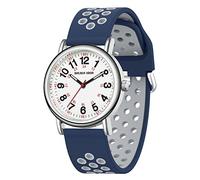 GOLDEN HOUR Montre D'infirmière étanche pour Professionnels de la Médecine, étudiants, Femmes et Hommes - Cadran Lumineux Facile à Lire, 24 Heures avec Aiguille des Secondes