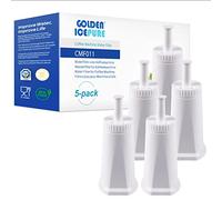 GOLDEN ICEPURE Filtre à Eau pour Machine à Café, Compatible Avec Sage Barista Express, Bambino Plus, SES008, SES810, SES880, SES920, SES980, SES990, Oracle Touch Filtre à Café, Certifié NSF 5 Pièces