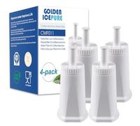 GOLDEN ICEPURE Filtre à Eau pour Machine à Café, Compatible Avec Sage Barista Express, Bambino Plus, SES008, SES810, SES880, SES920, SES980, SES990, Oracle Touch Filtre à Café, Certifié NSF 4 Pièces