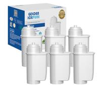 GOLDEN ICEPURE Filtre à Eau pour Machine à Café, Compatible avec Siemens EQ Série EQ3/EQ6/EQ9, EQ500, S700, Brita Intenza 575491 et Bosch TCZ7003, TCZ7033, Certifié NSF, 6 Pièces