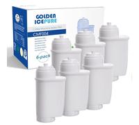 GOLDEN ICEPURE Filtre à eau pour machine à café Compatible Avec Siemens® EQ Series/EQ3/EQ6/EQ9/EQ500/S700/Brita® Intenza 575491/ Bosch® TCZ7003/TCZ7033, certifié NSF, 6 pièces