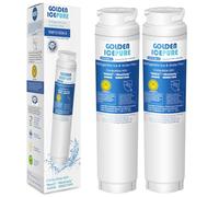GOLDEN ICEPURE Filtre à eau pour réfrigérateur Compatible Avec Bosch Ultra Clarity 644845, Siemens Neff Miele 740560 00740560 9000194412 REPLFLTR10; Haier 0060820860 0060218743, 2 pièces