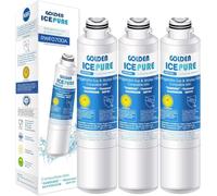GOLDEN ICEPURE Filtre Eau Frigo, Compatible Samsung DA29-00020B HAF-CIN EXP | Compatible avec Samsung DA29-00020A, Kenmore 46-9101, DA29-00019A, DA97-08043ABC, DA97-08006, HDX-FMS-2 Filtre Frigo 3 Pièces