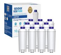 GOLDEN ICEPURE filtres à eau pour machine à café automatique De'Longhi DLSC002, SER3017 et 5513292811, ECAM, ESAM, ETAM, BCO, série EC 10 pièce
