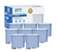 GOLDEN ICEPURE Filtres à Eau pour Machine à Café, Compatible avec Philips AquaClean, CA6903/00/01/10/22/99, CA6707/20, Séries 1200/2200/3200/5400, Saeco, Gaggia, LatteGo, Anti-calcaire 8 Pièces
