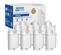 GOLDEN ICEPURE Lot de 10 filtres à eau pour machine à café Siemens® EQ Series, EQ3/EQ6/EQ9, EQ500, S700, Brita® Intenza 575491, Bosch® TCZ7003, TCZ7033, certifié NSF