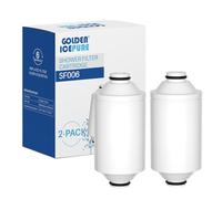 GOLDEN ICEPURE Lot de 2 cartouches filtrantes de douche - Conditionneur d'eau de qualité supérieure compatible avec les systèmes Philips AWP175 (AWP1775WH / AWP1775CH)