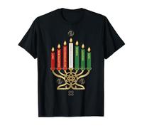 Golden Kinara avec Nguzo Saba Principes et Adinkra T-Shirt