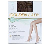 Golden Lady CALZECOL22ADAI4 Leda 20 Den Collants en Peau de Daim Marron Taille IV 2 Paires 22a, Mixte