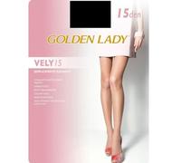 Golden Lady - Lot de 2 paires de collants pour femme 15 deniers, Nero, 3