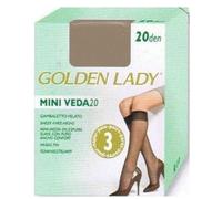 Golden Lady - Lot de 3 mini chaussettes en mousse pour femme, Daim, Taille Unique