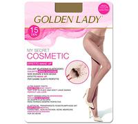 Golden Lady Mysecret 15 Cosmetic Bas Autofixants, 15 DEN, Transparent (Melon 001a), Medium (Taille Fabricant: 3 - M) Femme