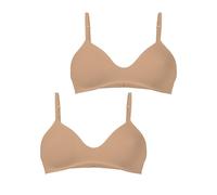 Golden Lady Reggiseno Cotone Conf. 2 Pz, Naturale, Tg4-L Soutien-Gorge, Nature, L (Lot de 2) Femmes