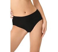 GOLDEN LADY Slip MIDI Coton, Noir, XL Femme